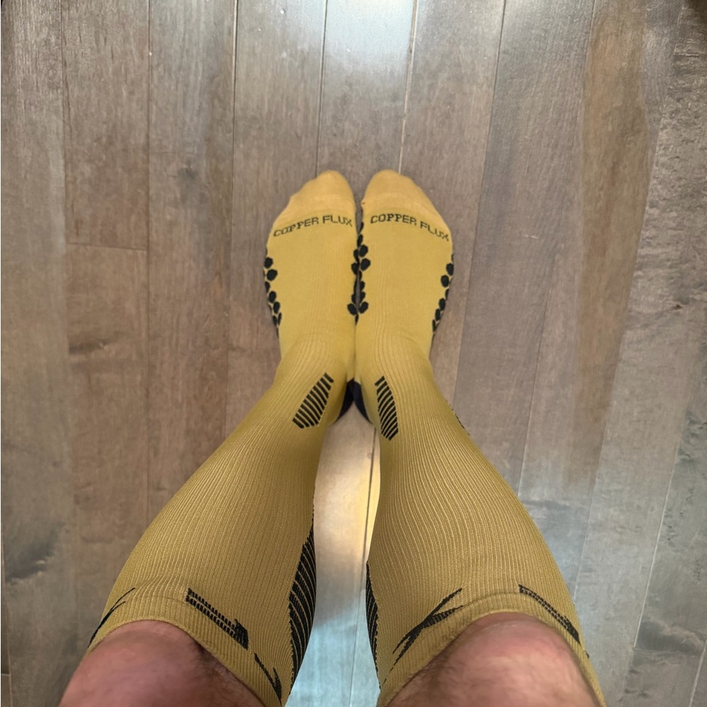 Yellow Compression Athletic Socks - image 1